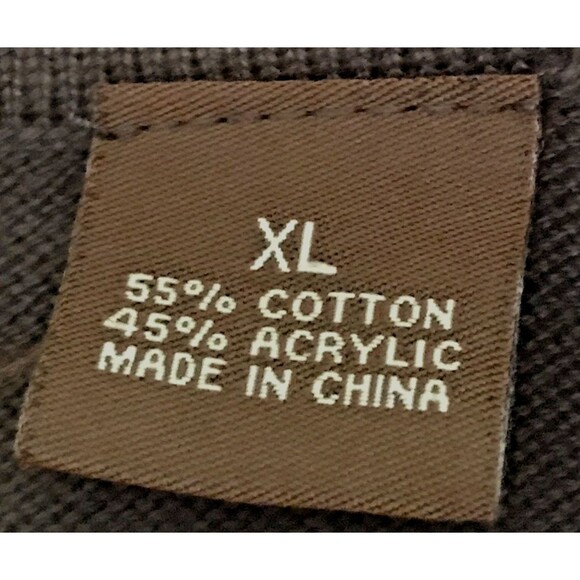 Perry Ellis Argyle Sweater Vest Men's XL Brown Diamond Print Preppy Pullover Top - Picture 6 of 8